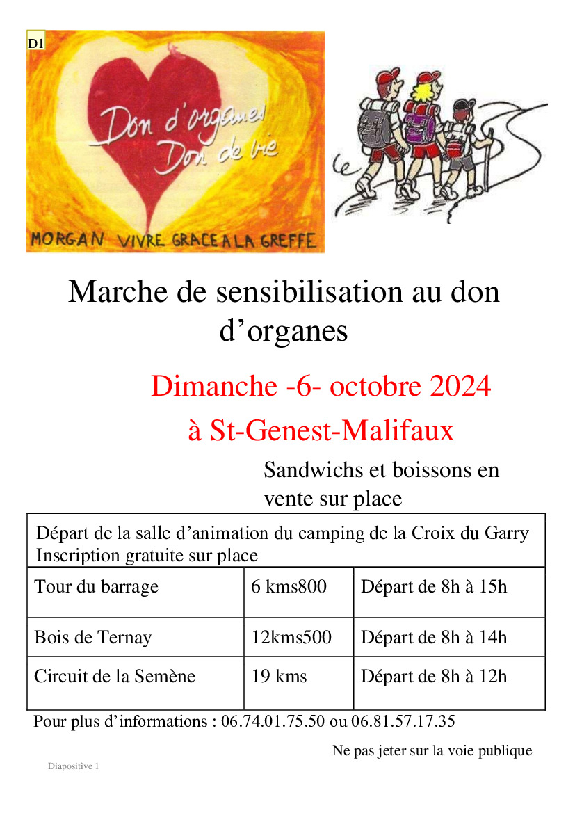 Marche de sensibilisation au don d'organes