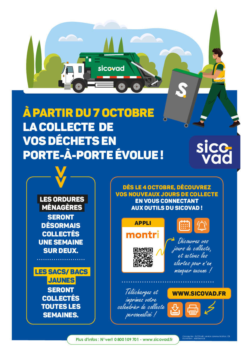 SICOVAD - Du changement pour les ordures ménagères