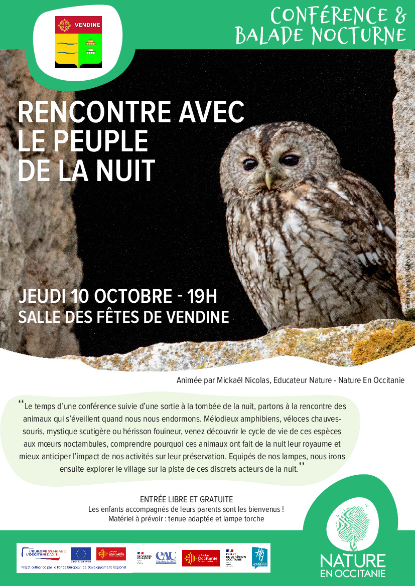 Conférence et balade nocturne en famille le 10 octobre!