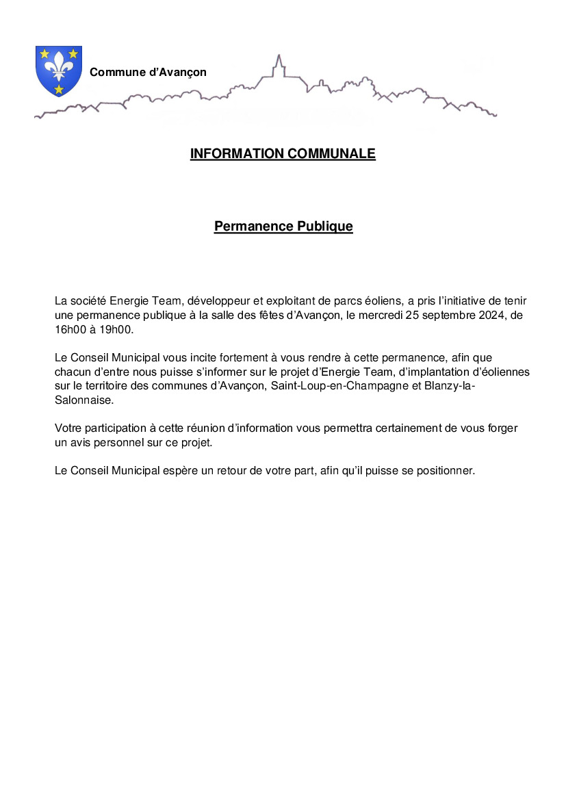 Information communale