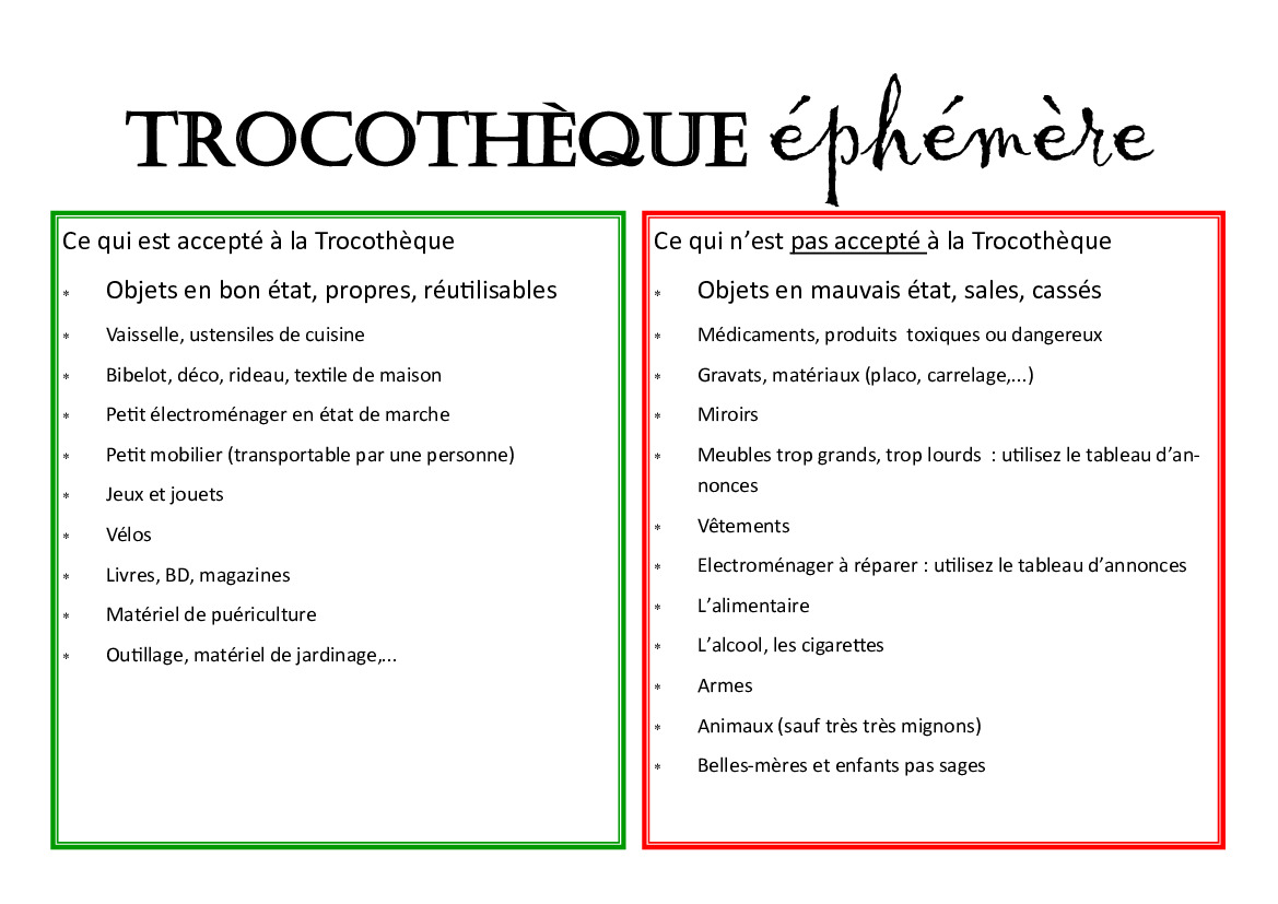 Trocothèque à Storckensohn : 06-10-2024