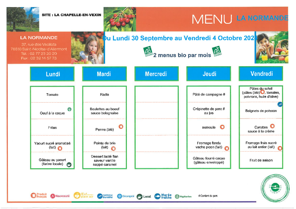 MENUS SIIS  BUHY-LA CHAPELLE-EN-VEXIN ET MONTREUIL-SUR-EPTE