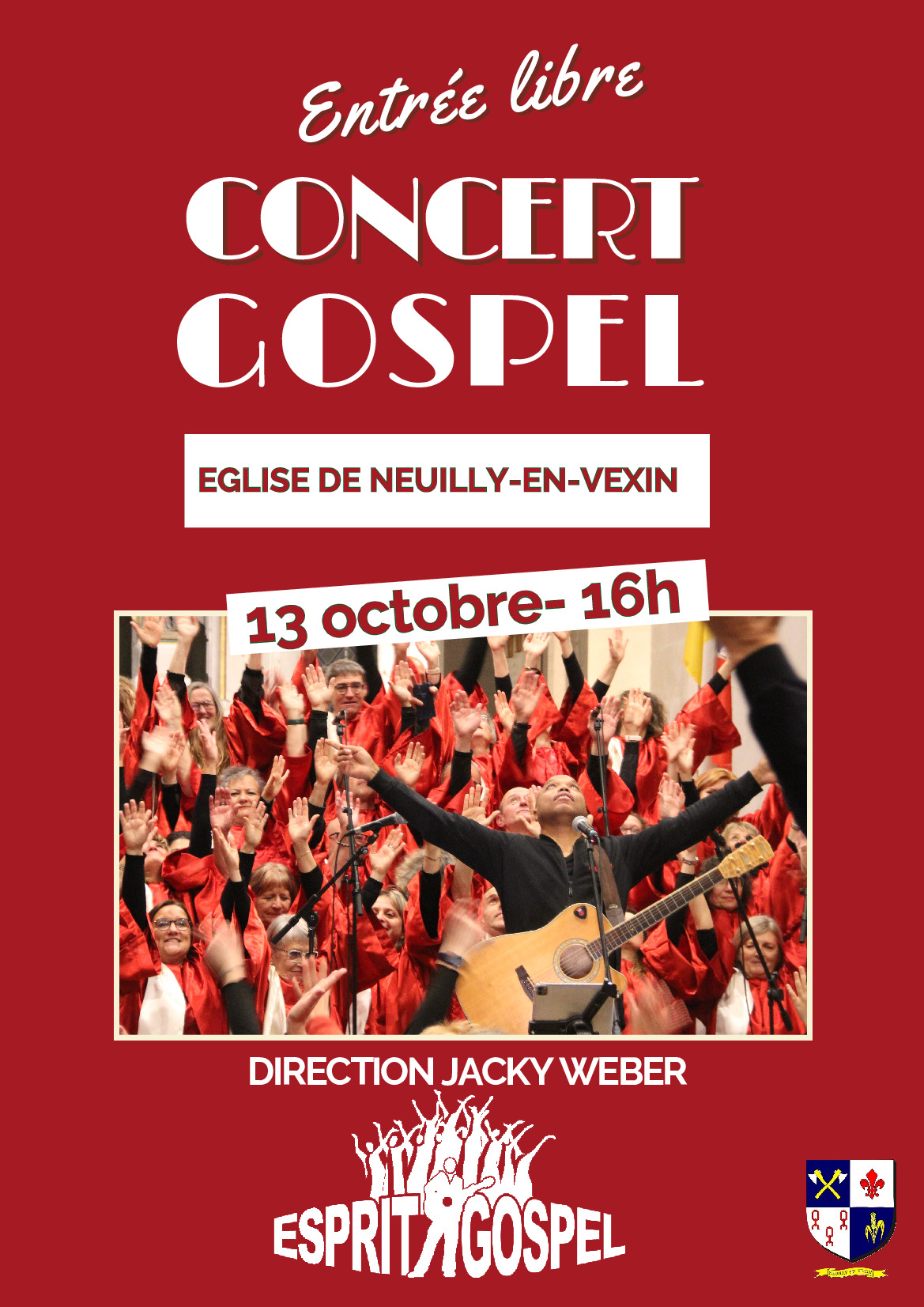 CONCERT DE GOSPEL à Neuilly en Vexin!