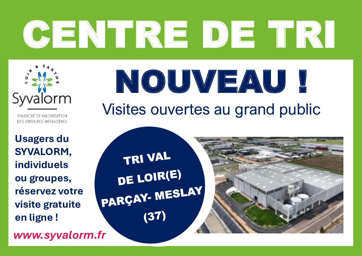 Visite centre de tri du SYVALORM