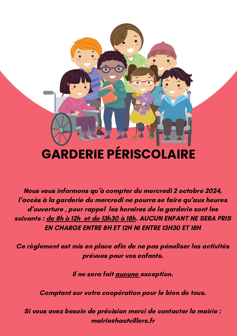 GARDERIE PÉRISCOLAIRE