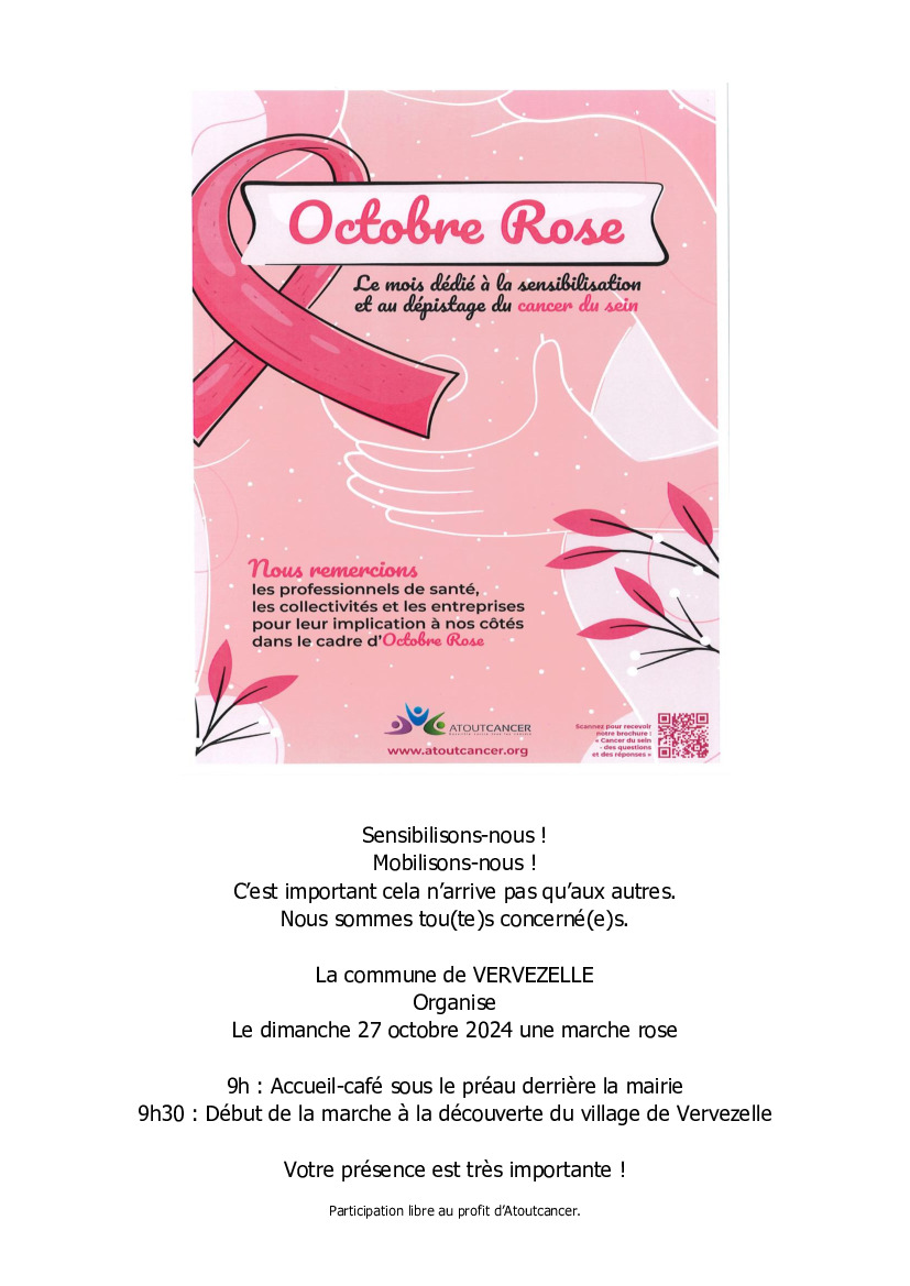 Octobre Rose à Vervezelle