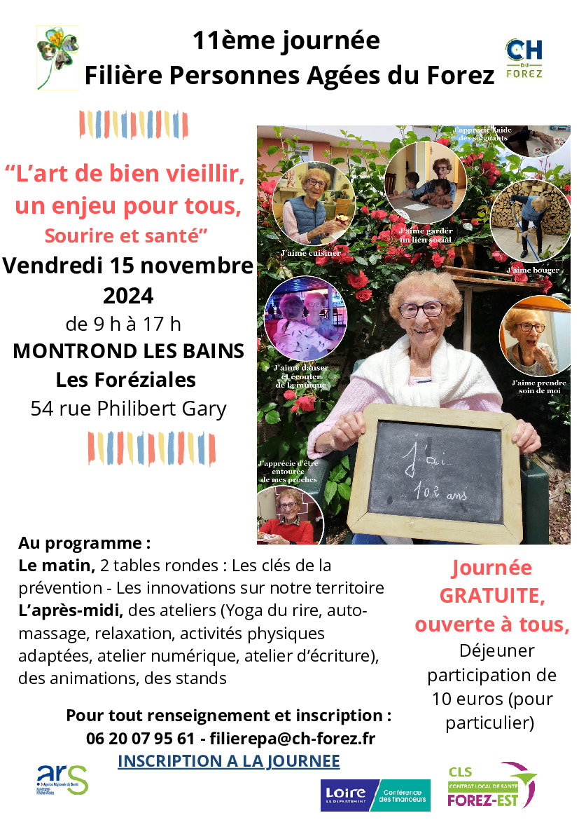 Journée Filière Personnes âgées du Forez : 15 novembre 2024