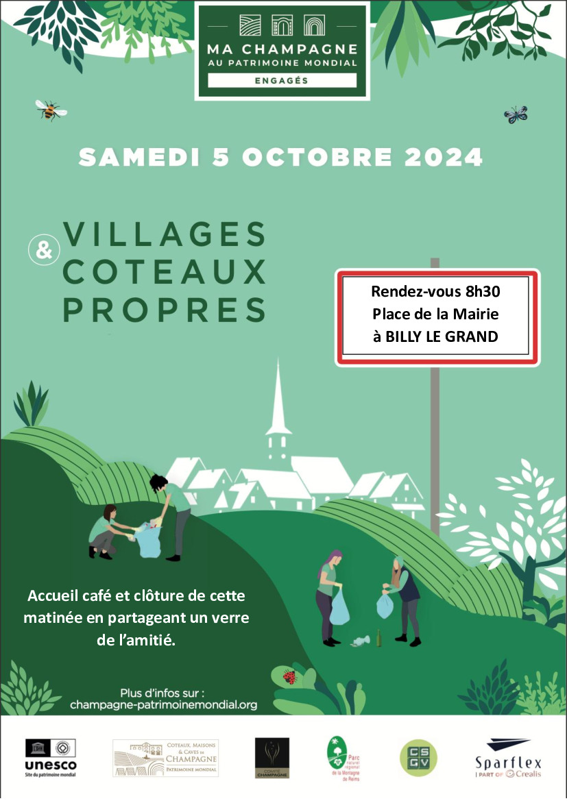 VILLAGE COTEAUX PROPRES RDV SAMEDI 05-10-2024