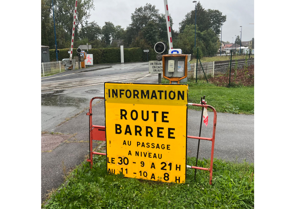 Fermeture du passage à niveau de Valdoie :