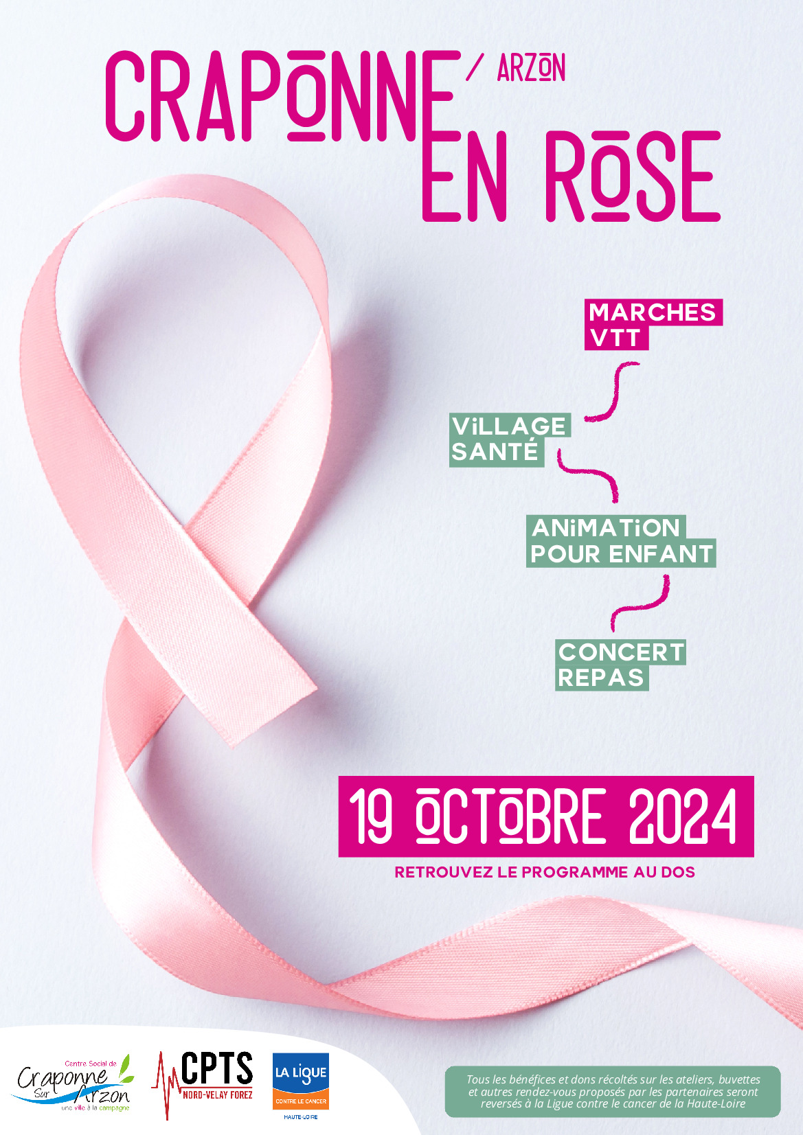 Octobre Rose à Craponne sur Arzon