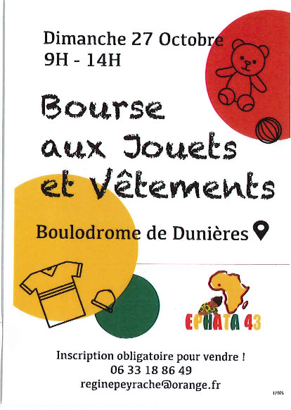 BOURSE AUX JOUETS ET VETEMENTS