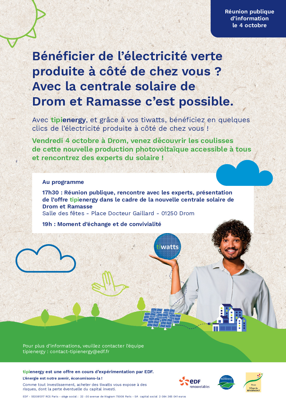 Réunion publique tipienergy 4 octobre 17h30