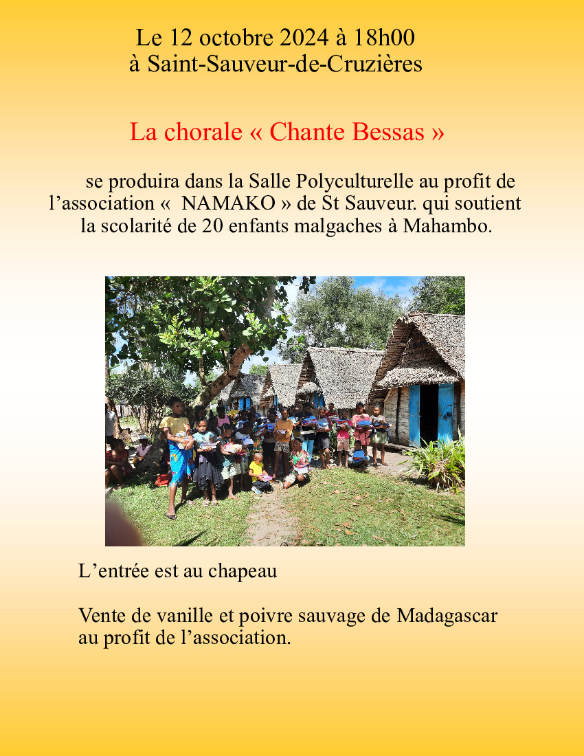 Chorale au profit de Madagascar