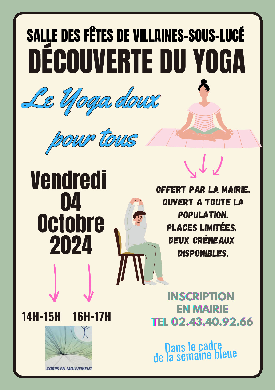 Yoga - il reste des places ! 04/10/2024