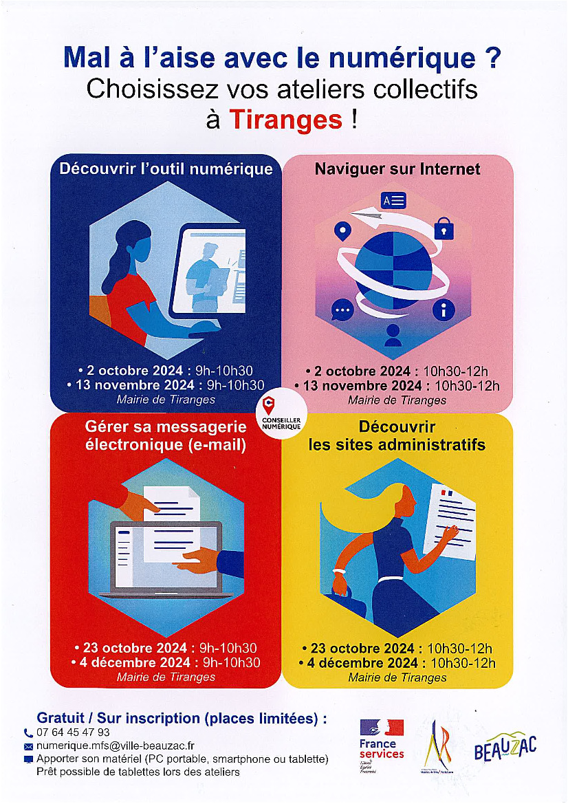 Programme des formations numériques