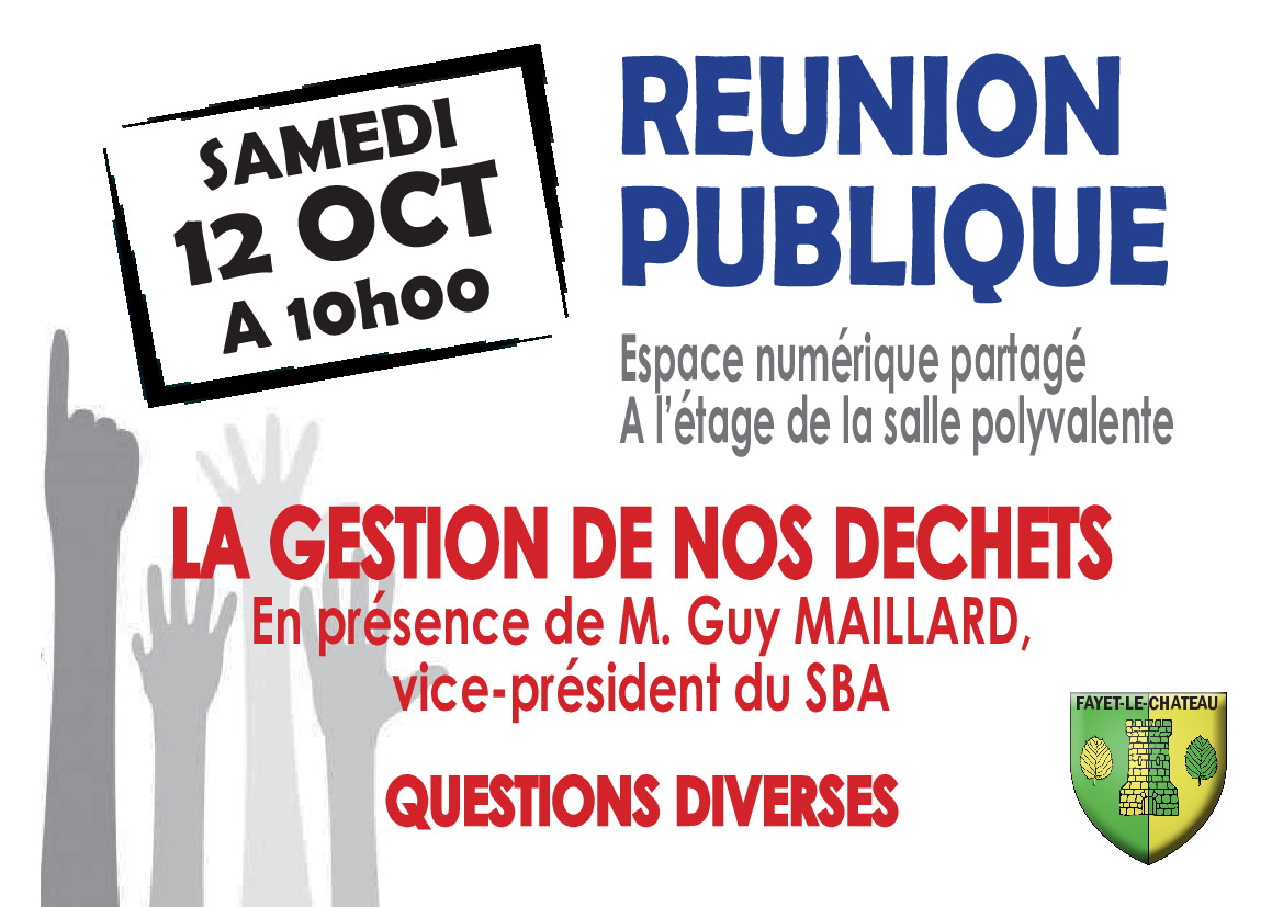 REUNION PUBLIQUE