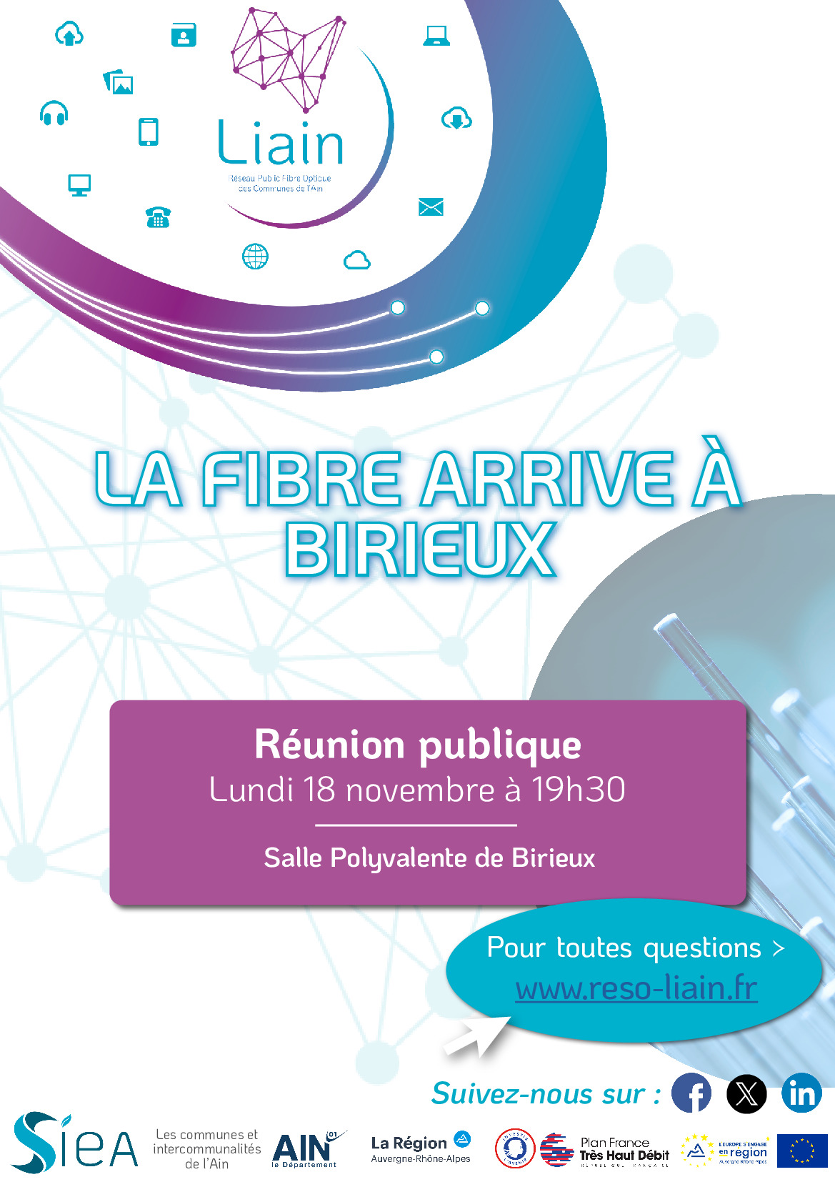 La fibre arrive à Birieux_Liain