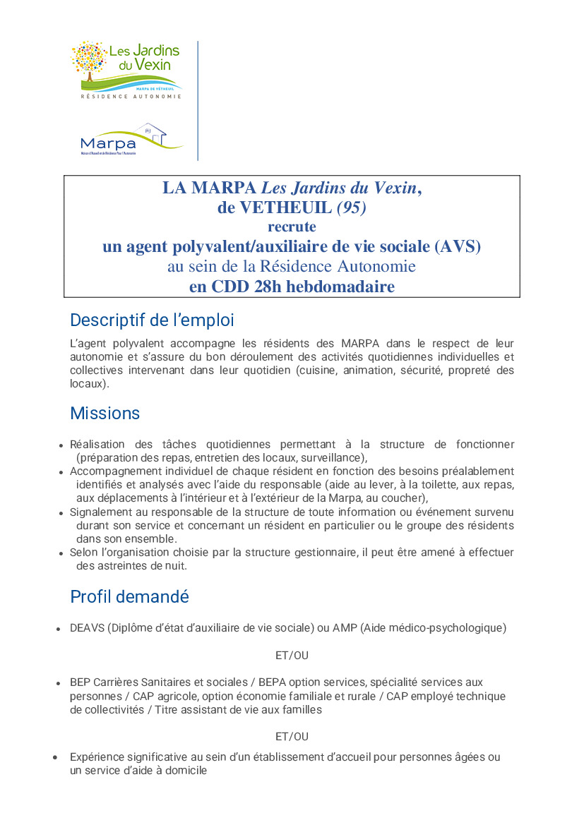 LA MARPA RECRUTE