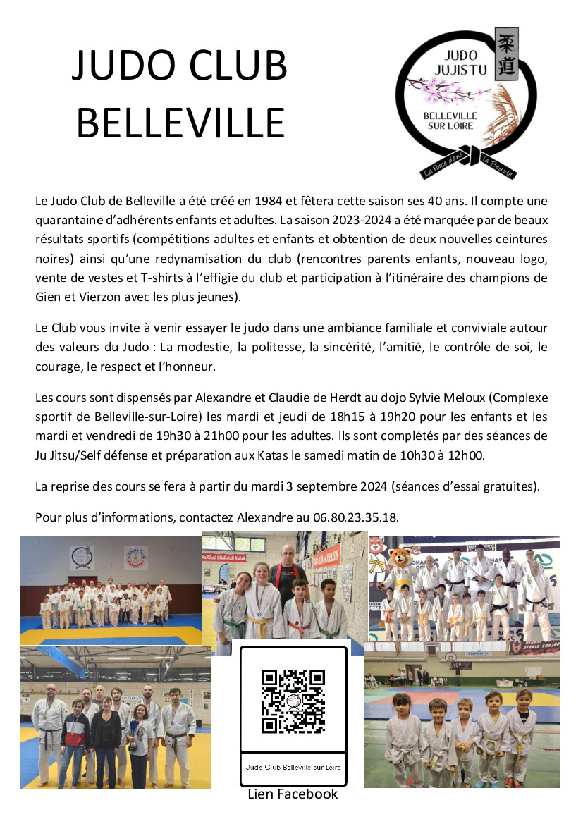 Inscription Judo