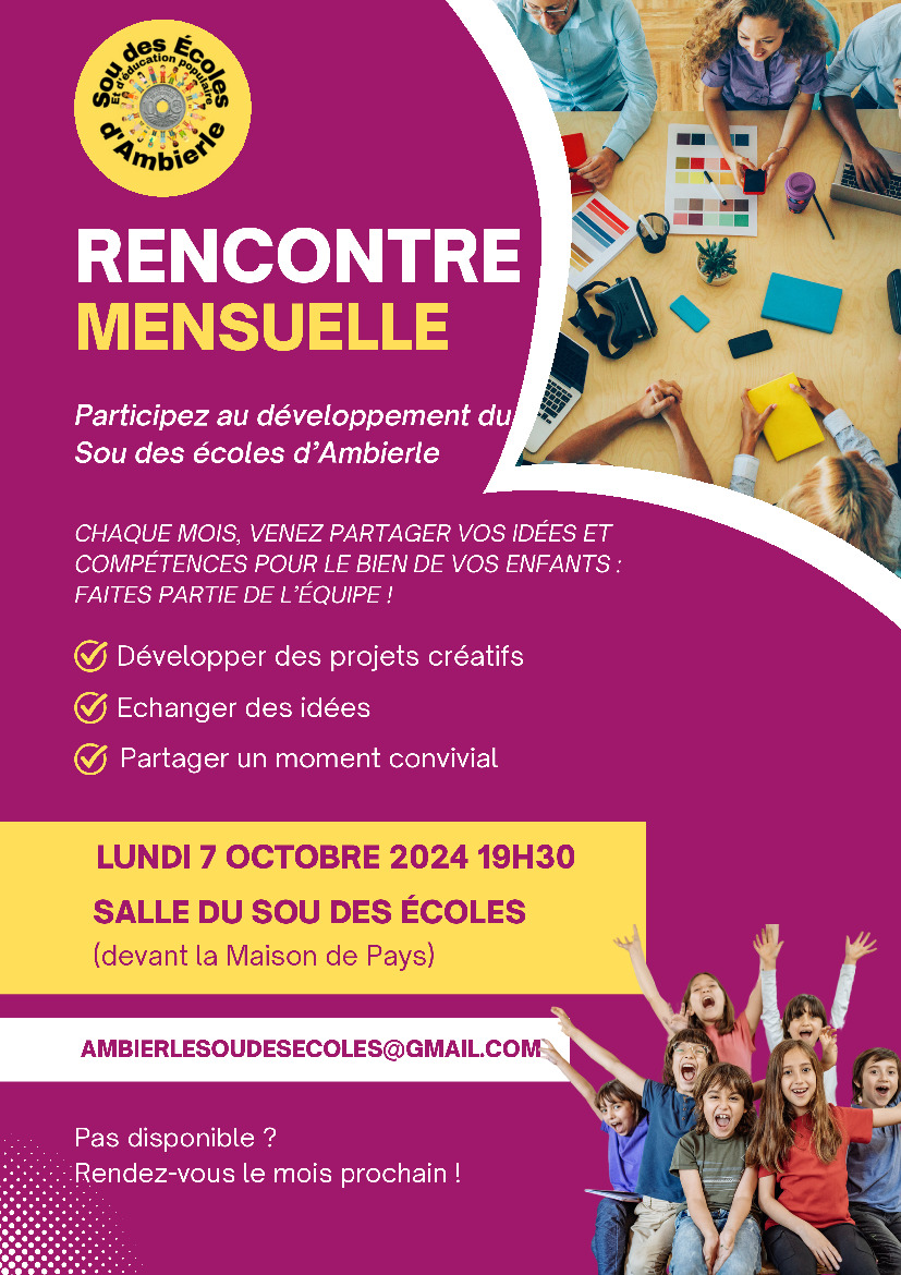 Rencontre mensuelle du sou !