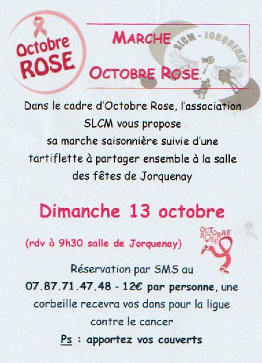 MARCHE OCTOBRE ROSE - 13/10/2024 - SLCM