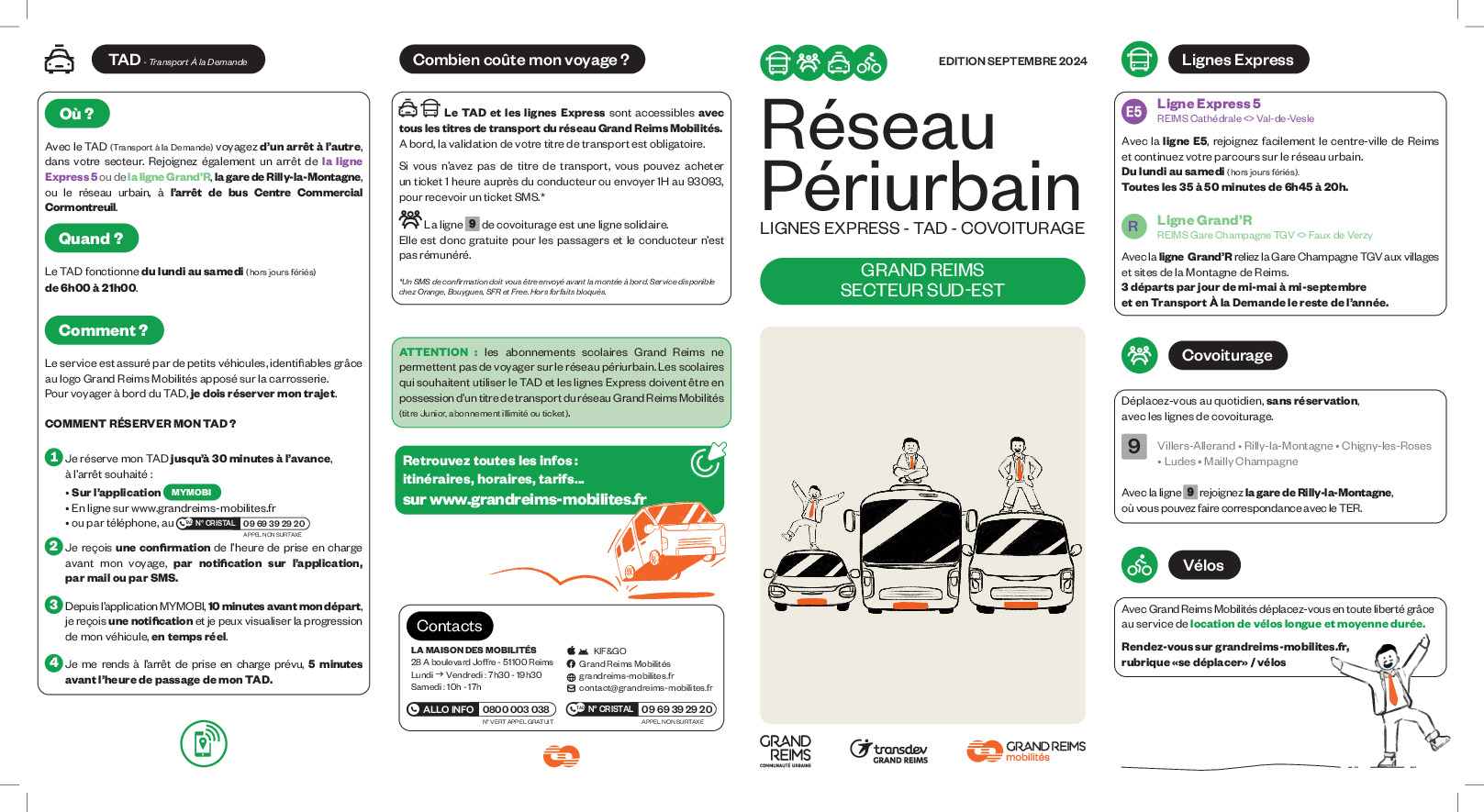 Réseau Périurbain LIGNES EXPRESS - TAD - COVOITURAGE (1/1)