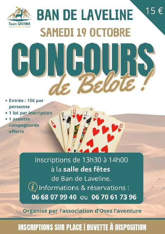 CONCOURS DE BELOTE BDL