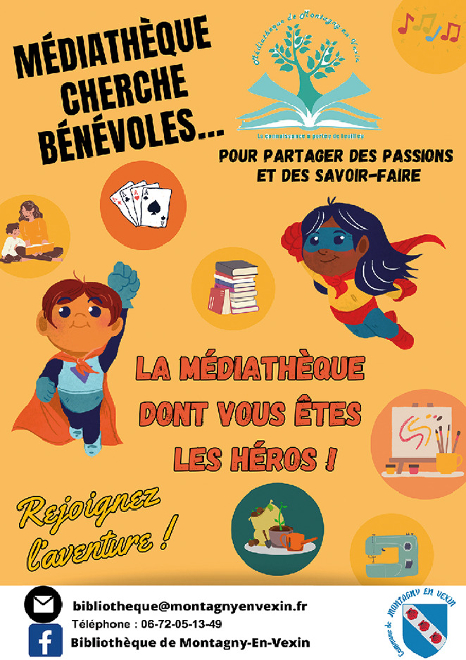 MEDIATHEQUE RECHERCHE BENEVOLES