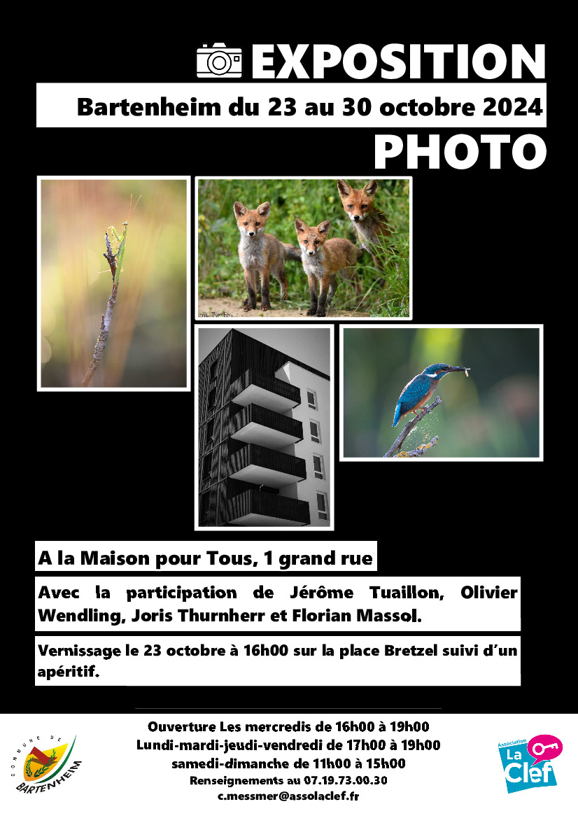 Exposition de photos à la Maison pour Tous