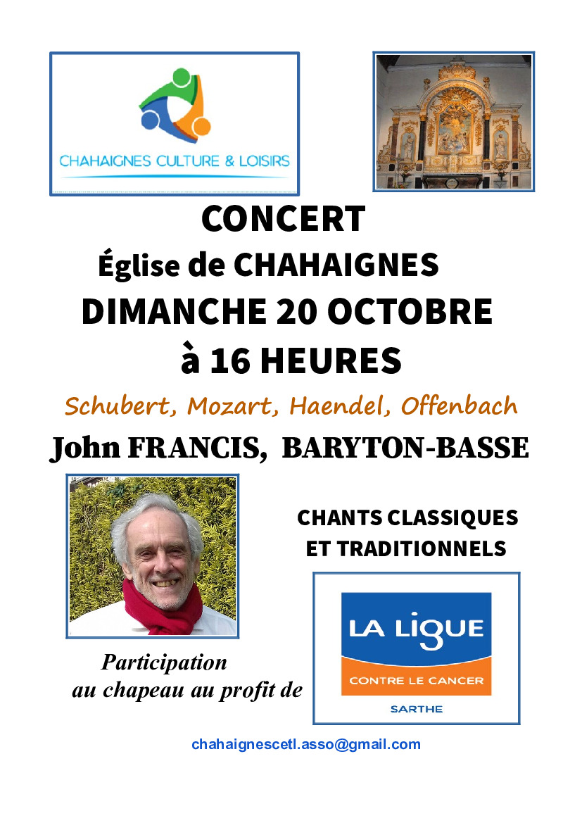 CONCERT en l'Eglise de Chahaignes