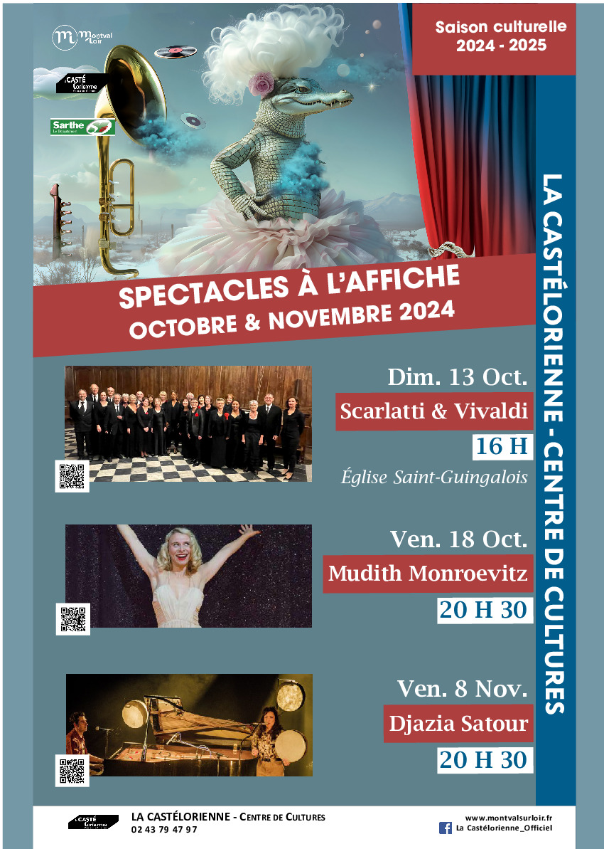 Spectacle à l'affiche - Octobre et novembre 2024