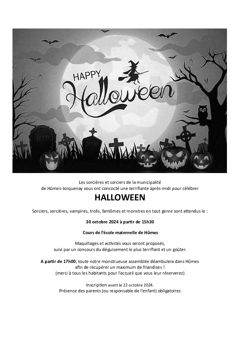 Après-midi récréative - Halloween - Mercredi 30 Octobre