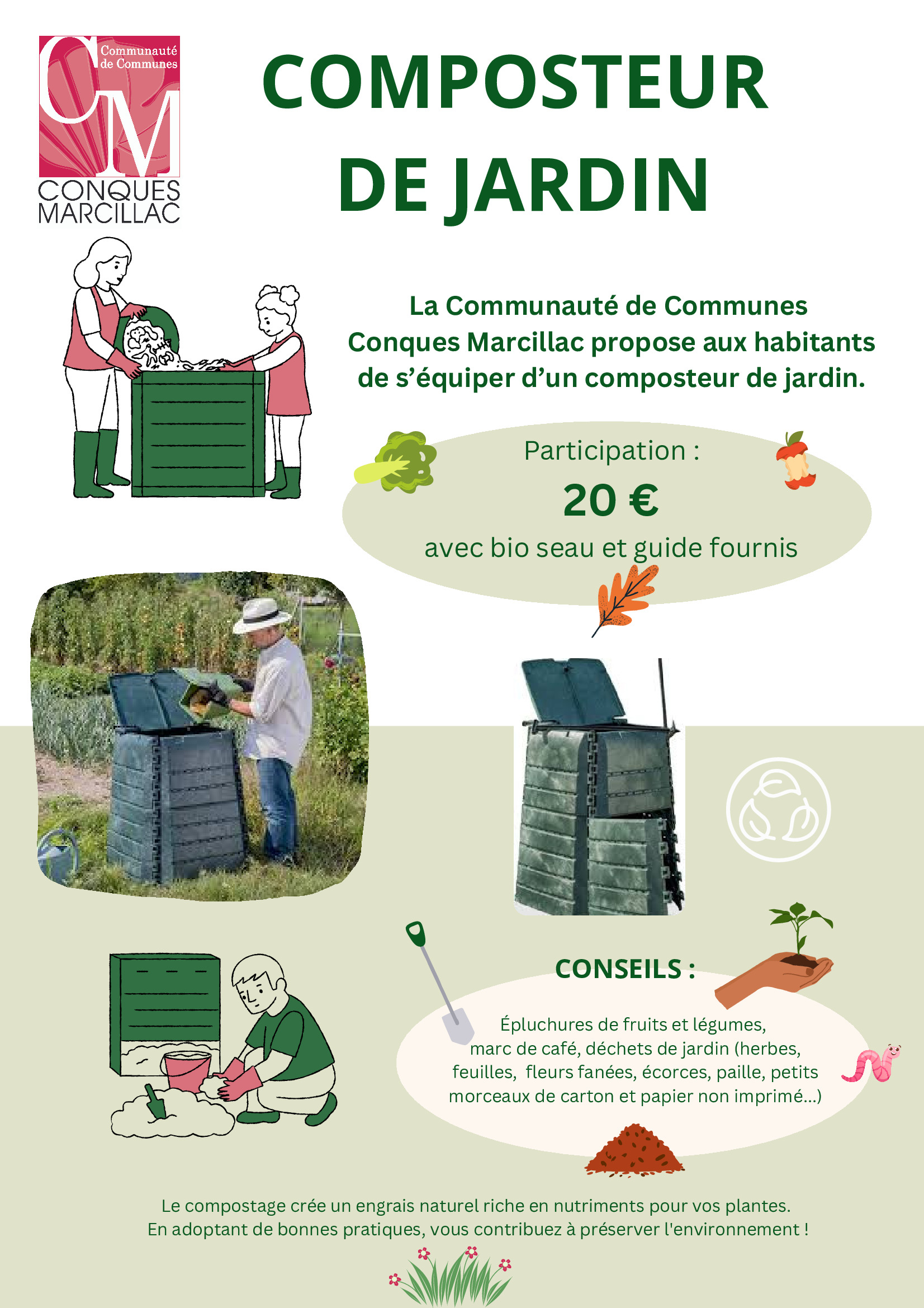 COMPOSTEURS DE JARDIN