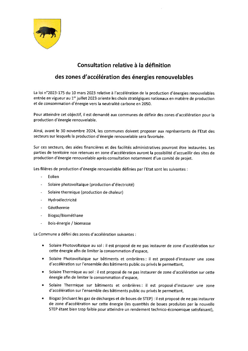 Consultation relative aux ZAENR : donnez votre avis !