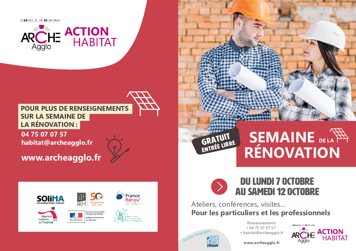 Semaine de la rénovation - Arche Agglo