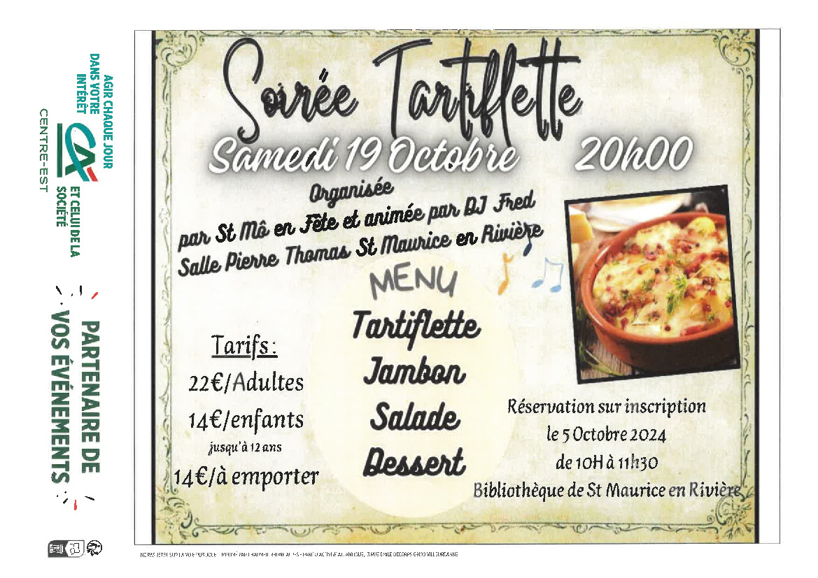 soirée tartiflette