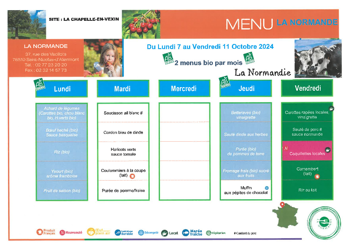 MENUS SIIS  BUHY-LA CHAPELLE-EN-VEXIN ET MONTREUIL-SUR-EPTE (1/1)