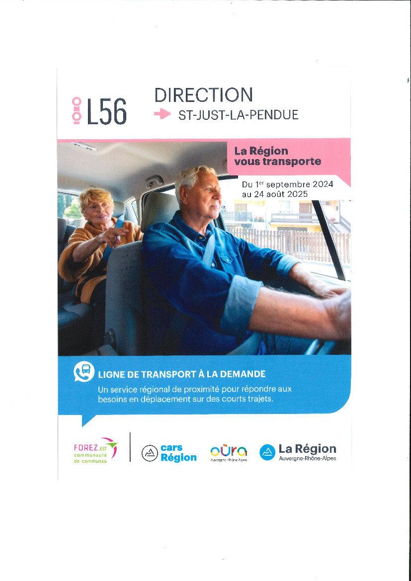 Nouveau : La région vous transporte....