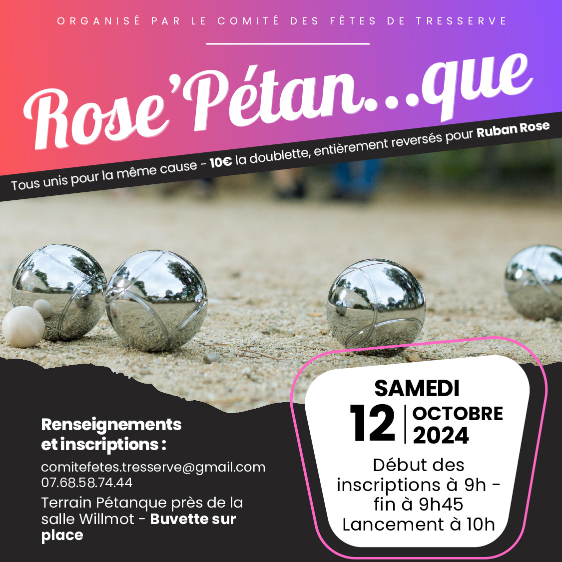 Tournoi de pétanque