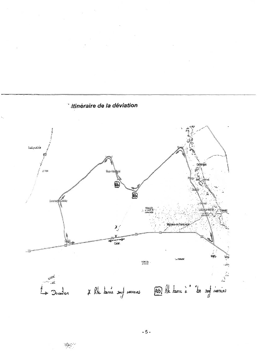 travaux sur la traverse de Coole