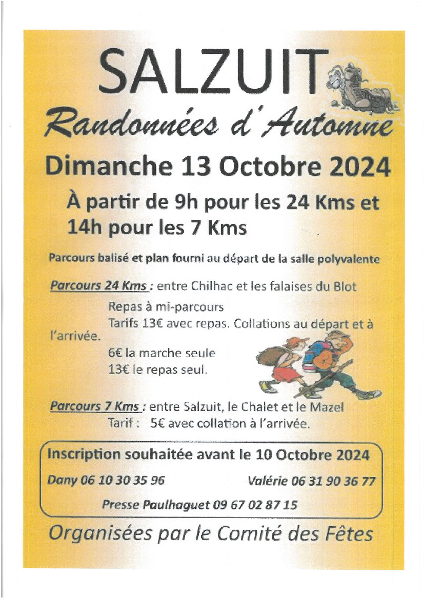 randonnées d'automne