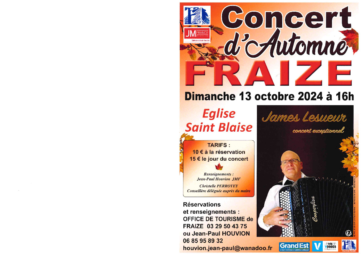 Concert d'Automne à Fraize