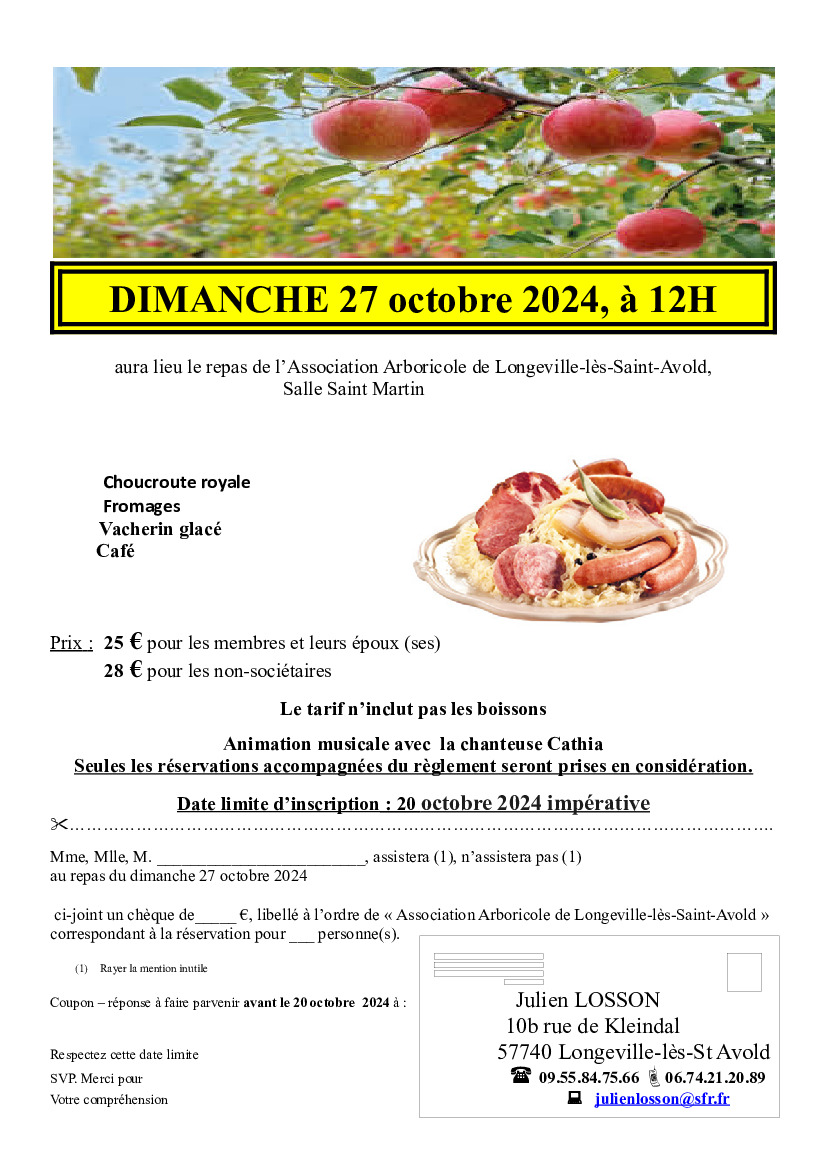 Repas association arboricole 27/10