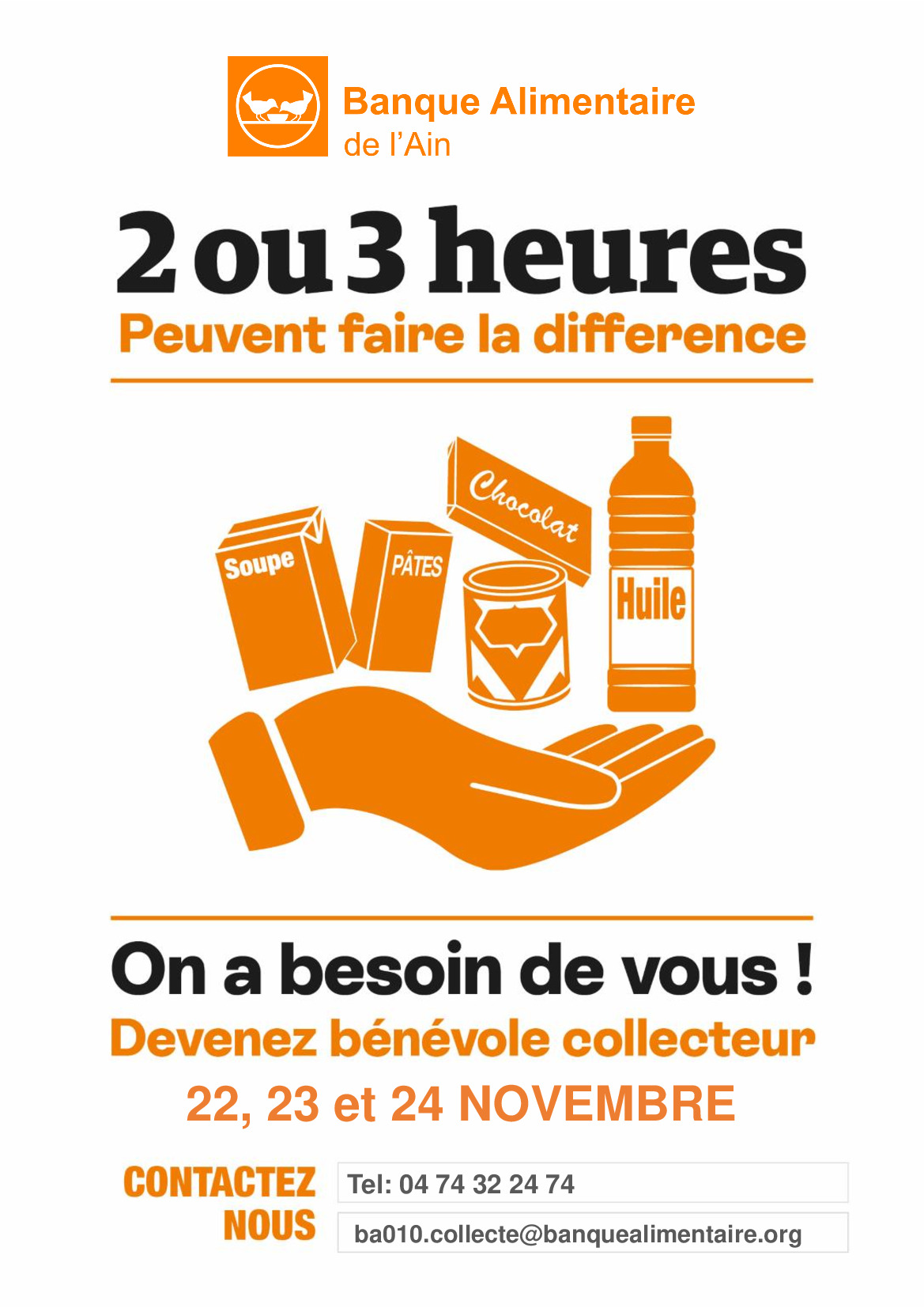 Collecte annuel Banque Alimentaire