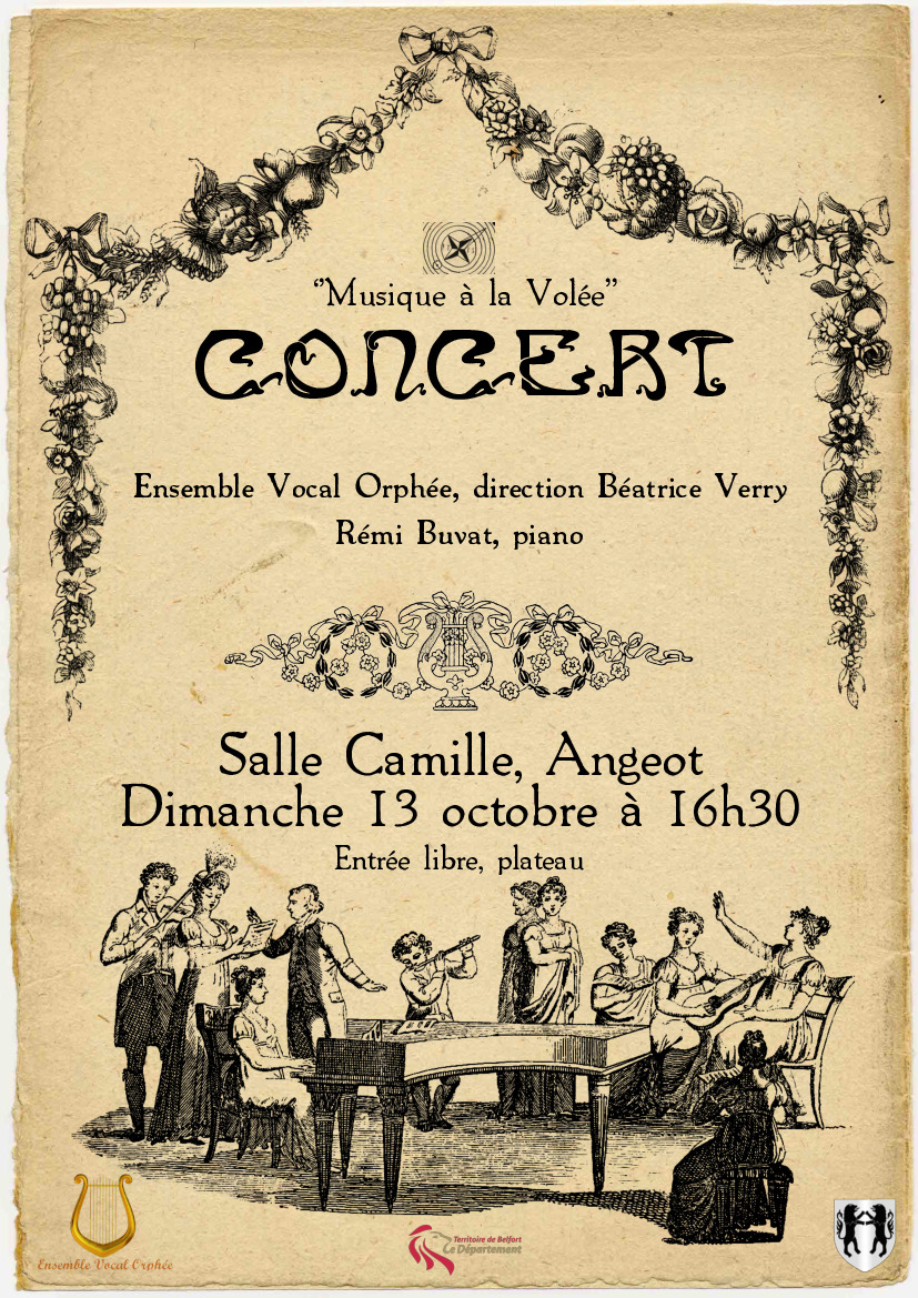 Concert salle Camille ce dimanche 13 octobre