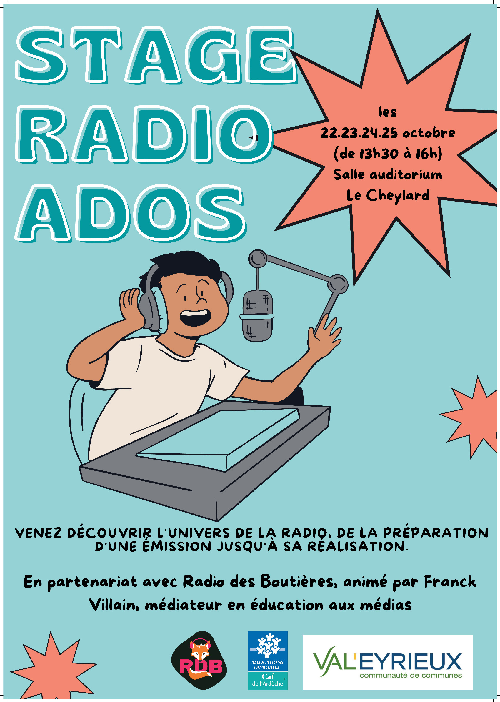 Stage radio Ados avec RDB