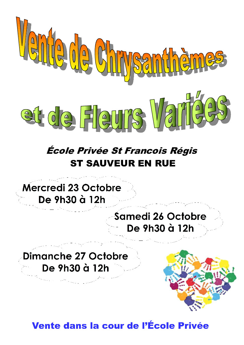 VENTES DE CHRYSANTHEMES