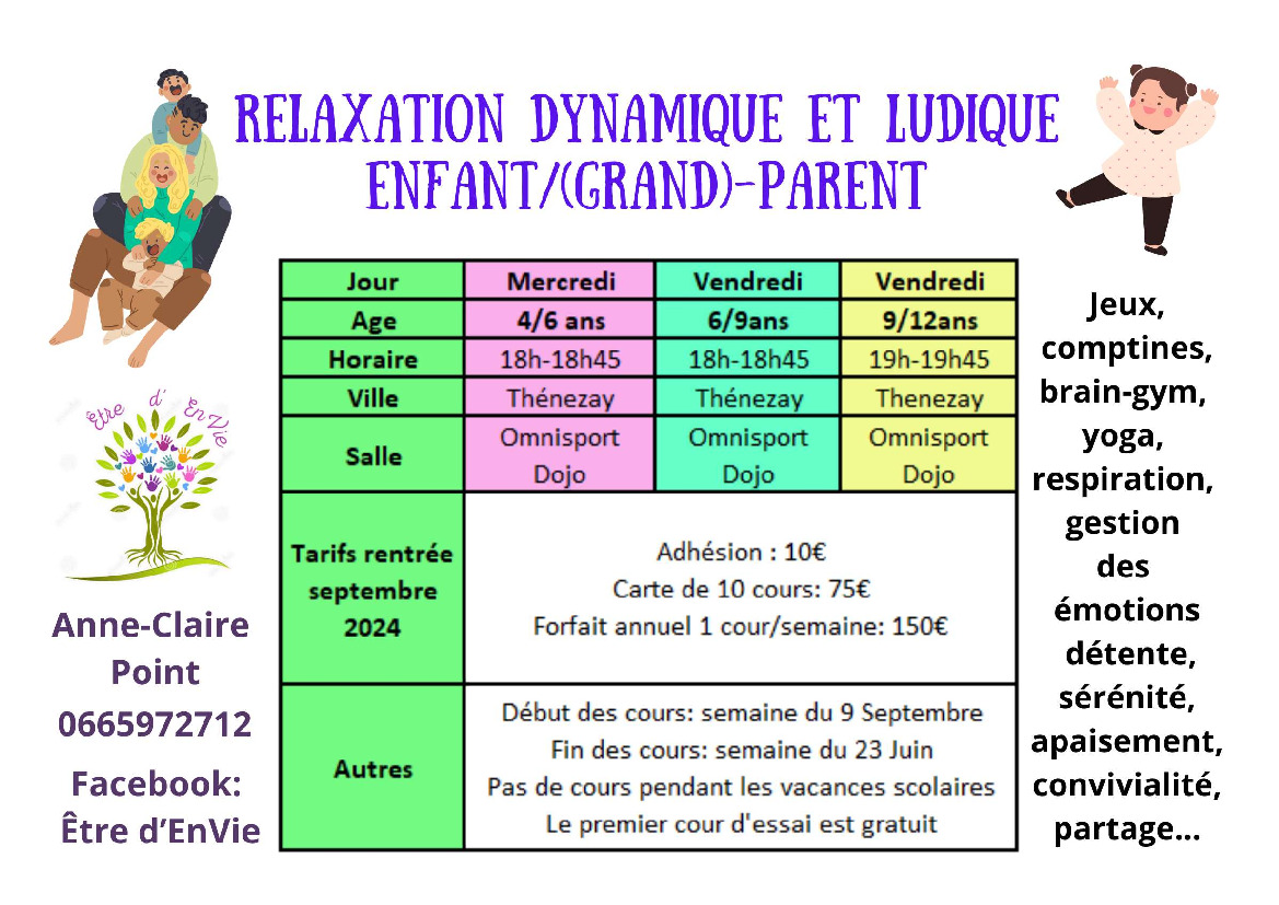 Relaxation Dynamique et Ludique Enfant: (Grand) Parent