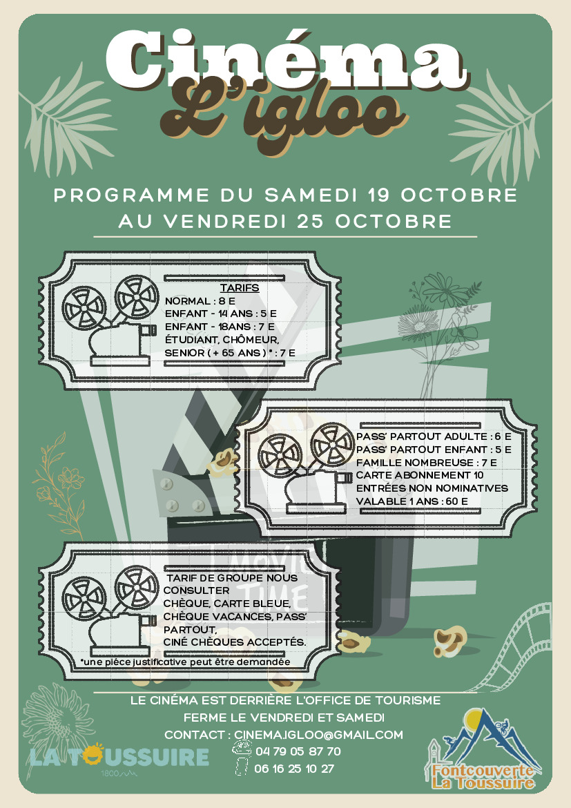 Ouverture Cinéma Toussaint et Programme (1/1)