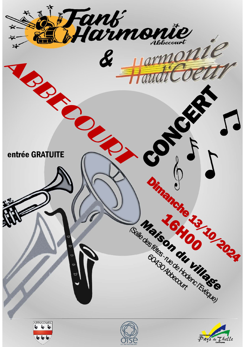 RAPPEL: concert à Abbecourt le 13 octobre